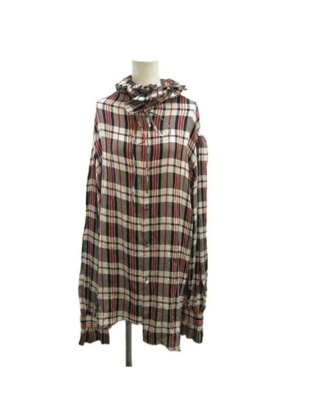 Balenciaga Long Sleeve Shirt Blouse Ruffle